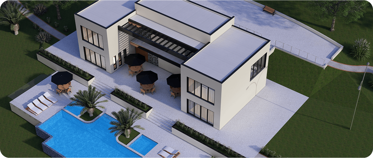 Club house com piscina